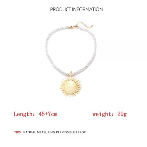 Zara Sun Gold Necklace - Picture 9 of 11